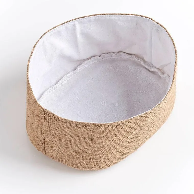 Zeller, koszyk na chleb z juty i bawełny, 26-18 cm