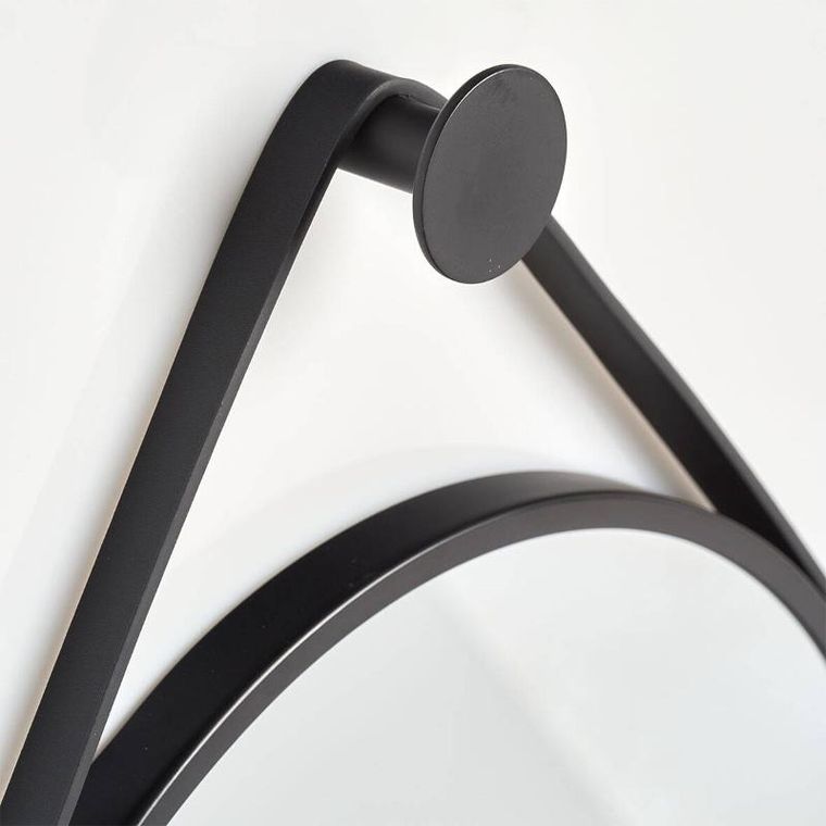 Zeller, okrągłe lustro ścienne w metalowej ramie, średnica 40 cm