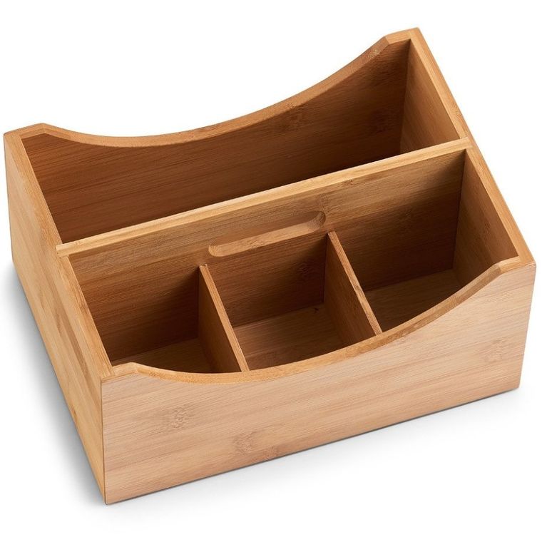 Zeller, organizer bambusowy z przegródkami