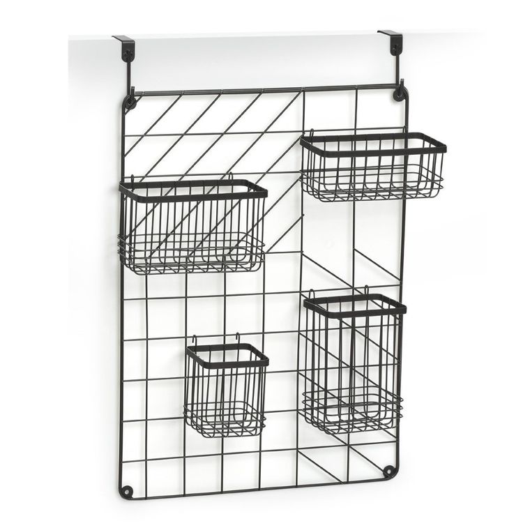 Zeller, organizer kuchenny zawieszany na drzwi + 5 koszyczków
