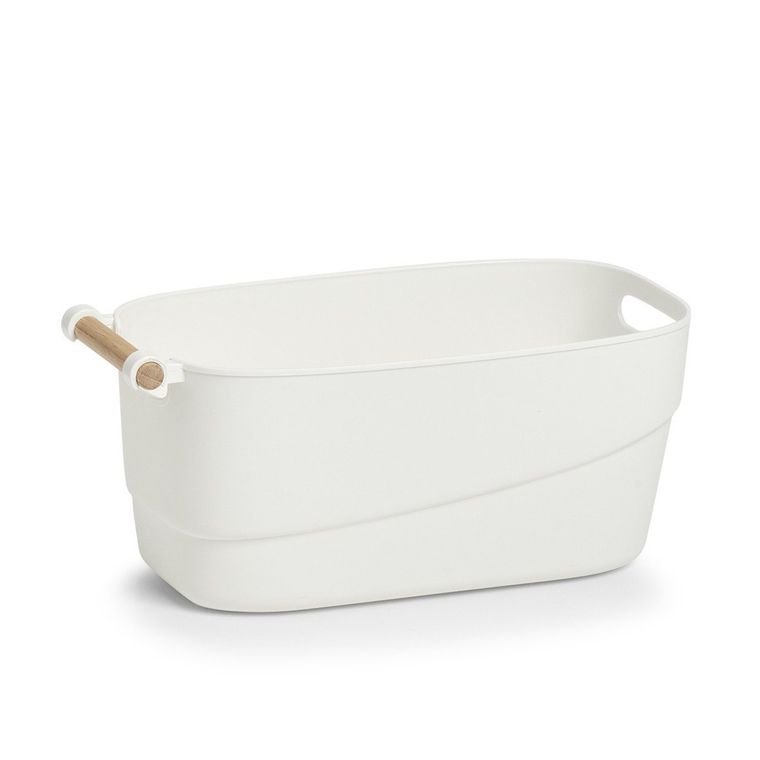 Zeller, organizer na akcesoria łazienkowe, 33,5-18,5-15 cm, biały