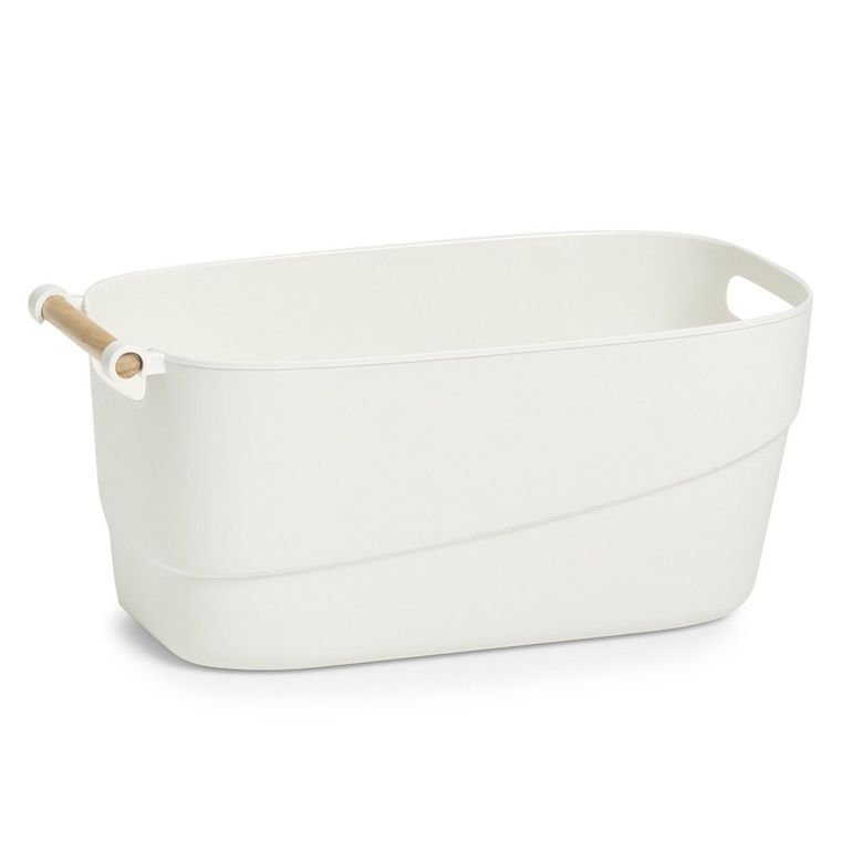 Zeller, organizer na akcesoria łazienkowe, 40-21,5-18 cm, biały