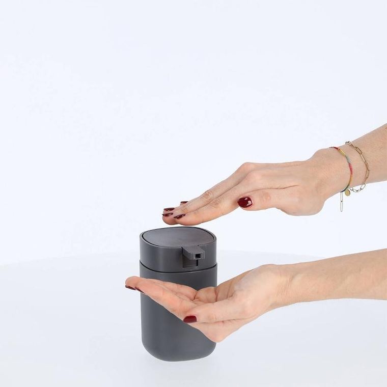 Zeller, plastikowy dozownik na mydło, 7,3-9,4-12,2 cm