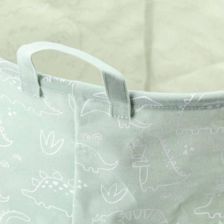 ZELLER, Płócienny kosz z uchwytami, Ø38 x 48 cm