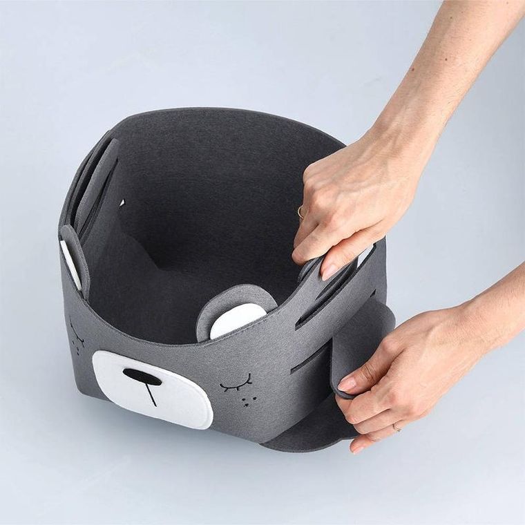 Zeller, pojemnik na zabawki z filcu, dekoracyjny