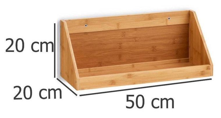 Zeller, półka kuchenna, na przyprawy, Bomboo