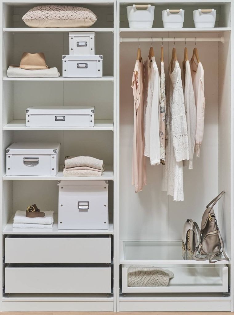 Zeller, pudełko do przechowywania, 40-33-17 cm, białe