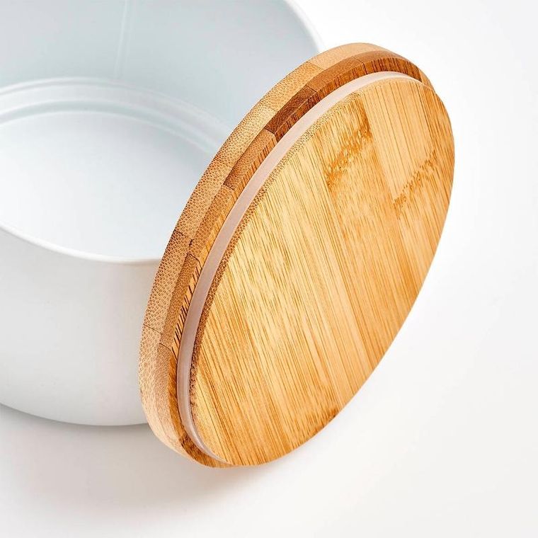 Zeller, puszka z pokrywką z bambusa, ø 13-10 cm