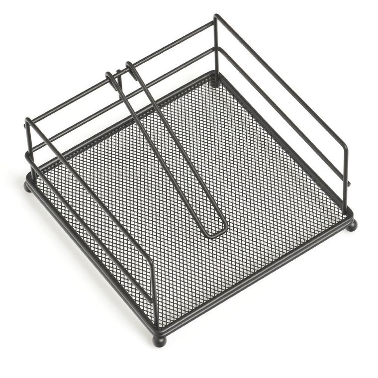 Zeller, serwetnik metalowy, 17-17-9 cm, czarny