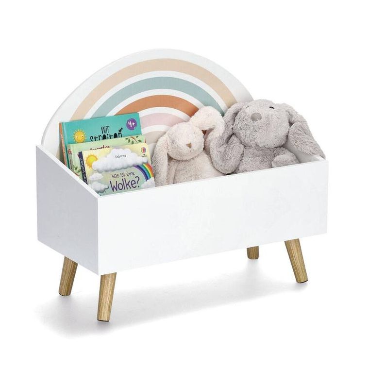 Zeller, skrzynia na zabawki, Rainbow, mdf + sosna