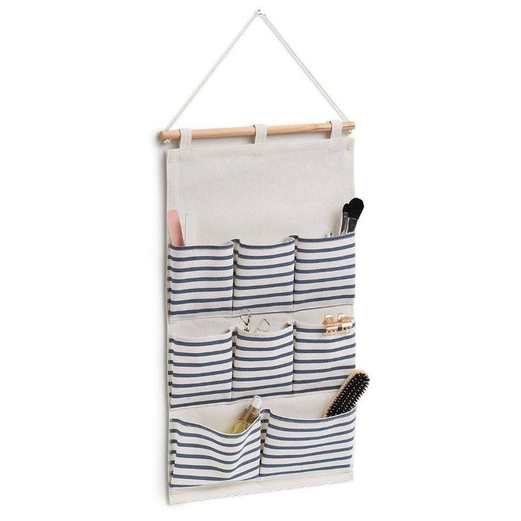 Zeller, Stripes, organizer na ścianę z kieszeniami, 35-60 cm