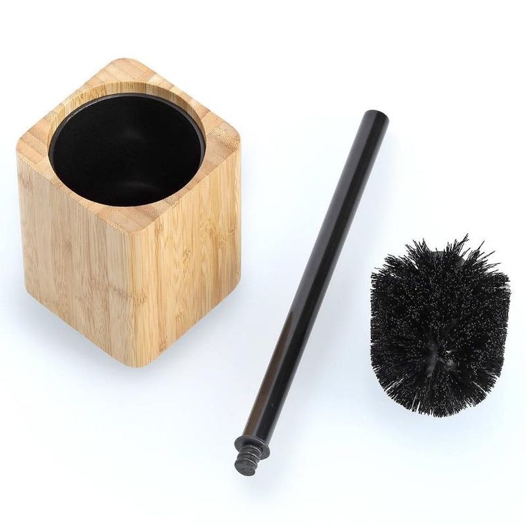 Zeller, szczotka do WC z pojemnikiem, bambus