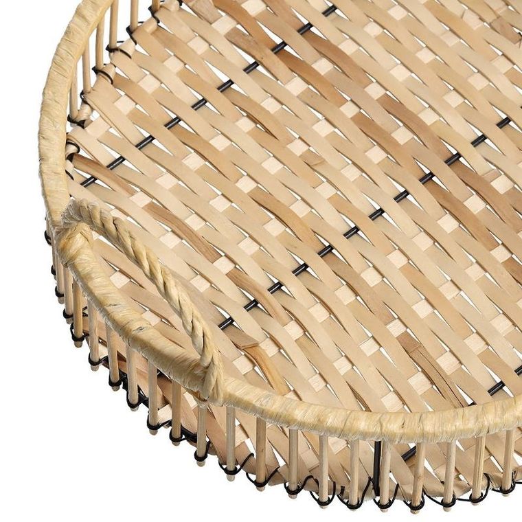 Zeller, Taca dekoracyjna, Rattan, Ø 32 cm