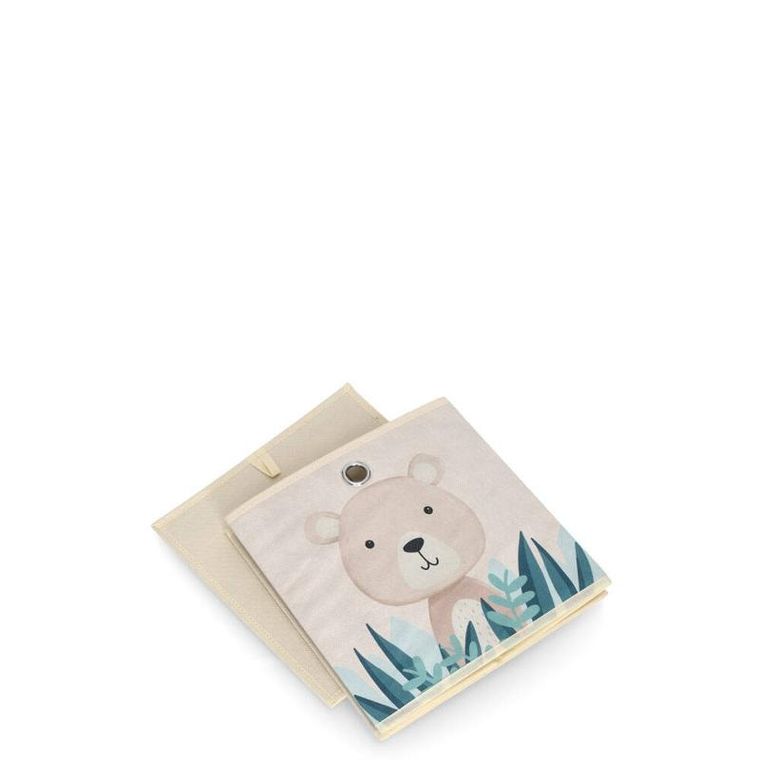 Zeller, tekstylne pudełko ze zwierzątkiem, 28-28-28 cm