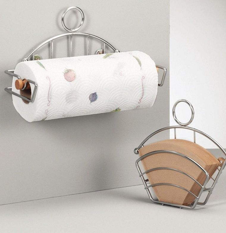 Zeller, uniwersalny uchwyt na ręczniki papierowe, stal chromowana