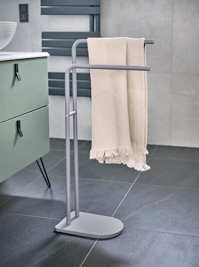 Zeller, Vetro, stojak na ręczniki do łazienki, 41-20,5-86 cm