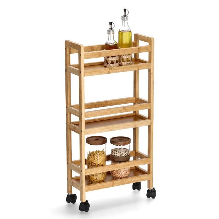 Zeller, wąska półka łazienkowa, 36-15-74 cm