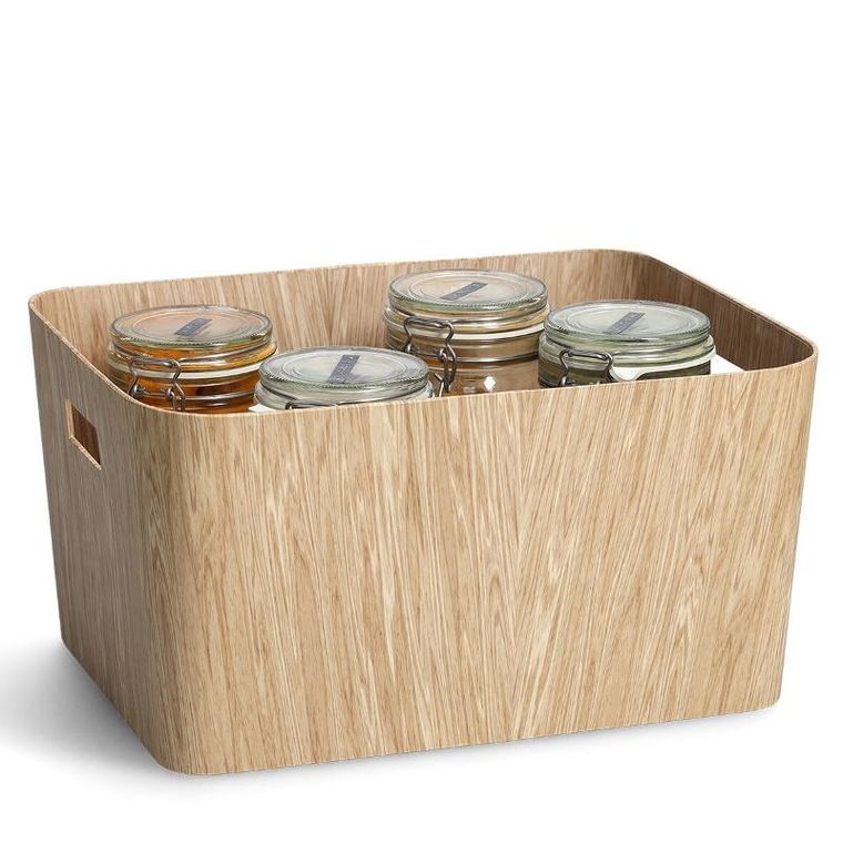 Zeller, Wood, pudełko z wytrzymałego kartonu, 39,5-30,5-20 cm