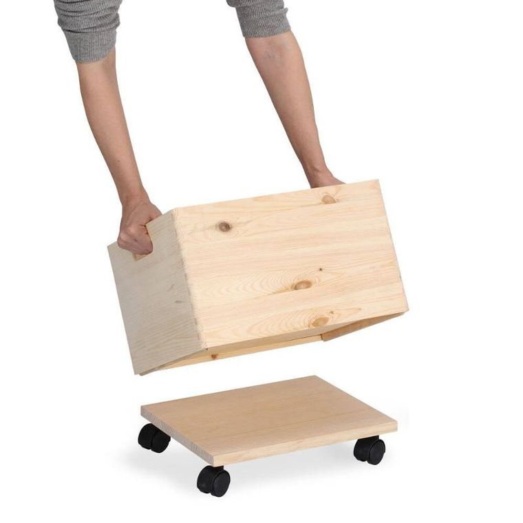 Zeller, wózek na pudła, drewno sosnowe