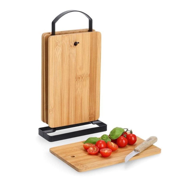 Zeller, zestaw desek do krojenia na stojaku, 16-6,5 cm