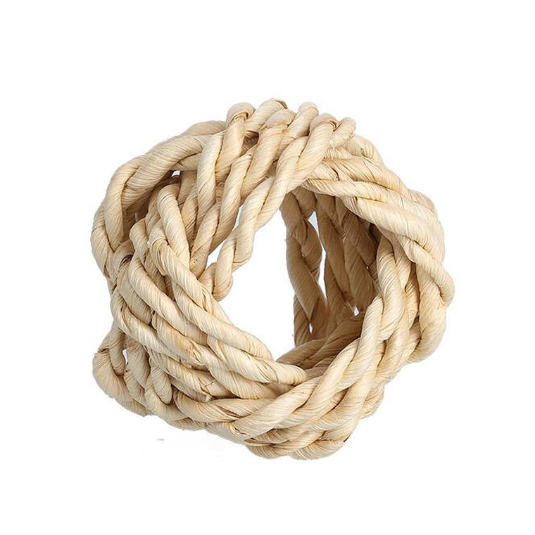 Zeller, zestaw obrączek do serwetek plecione z wikliny, ø 5 cm