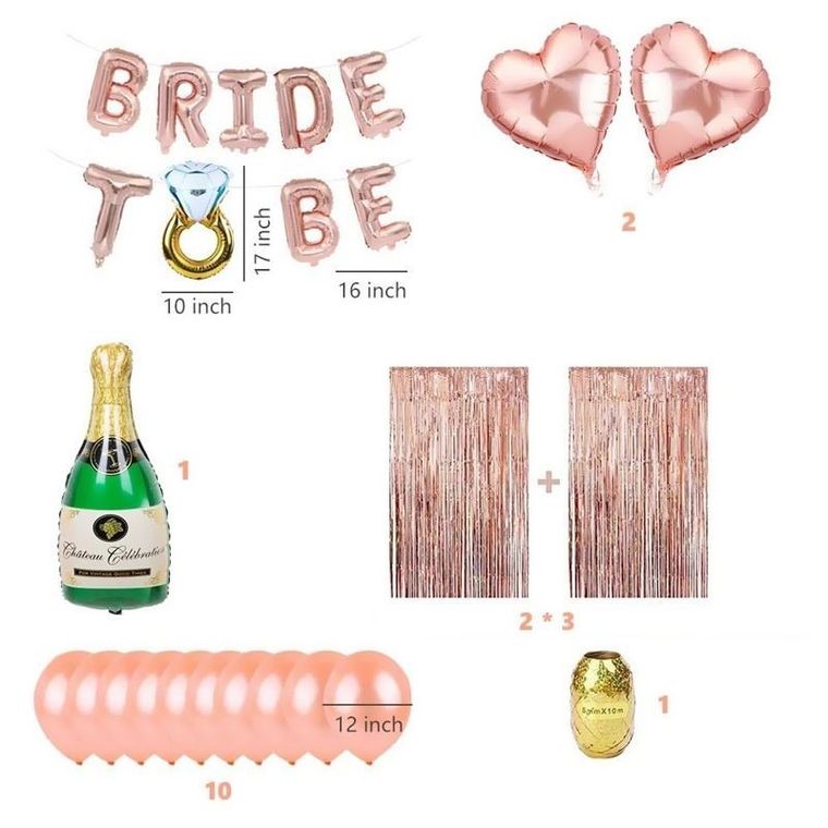 Zestaw balonów na Wieczór Panieński, 22 szt.