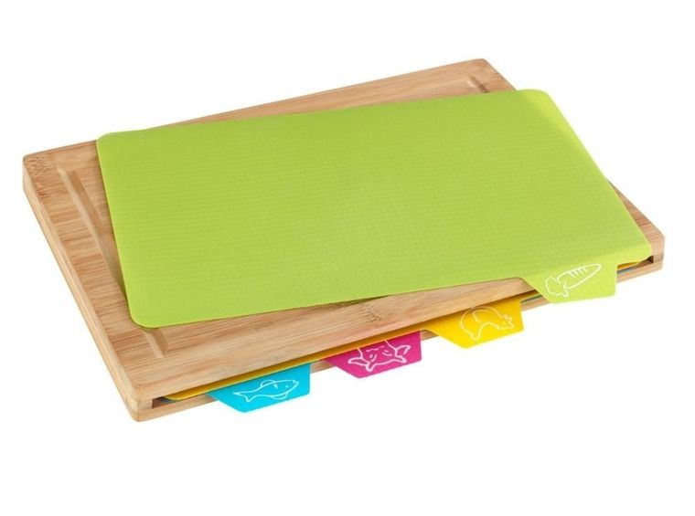 Zestaw desek do krojenia Bella, 4 blaty do ryb/mięsa/wołowiny/warzyw