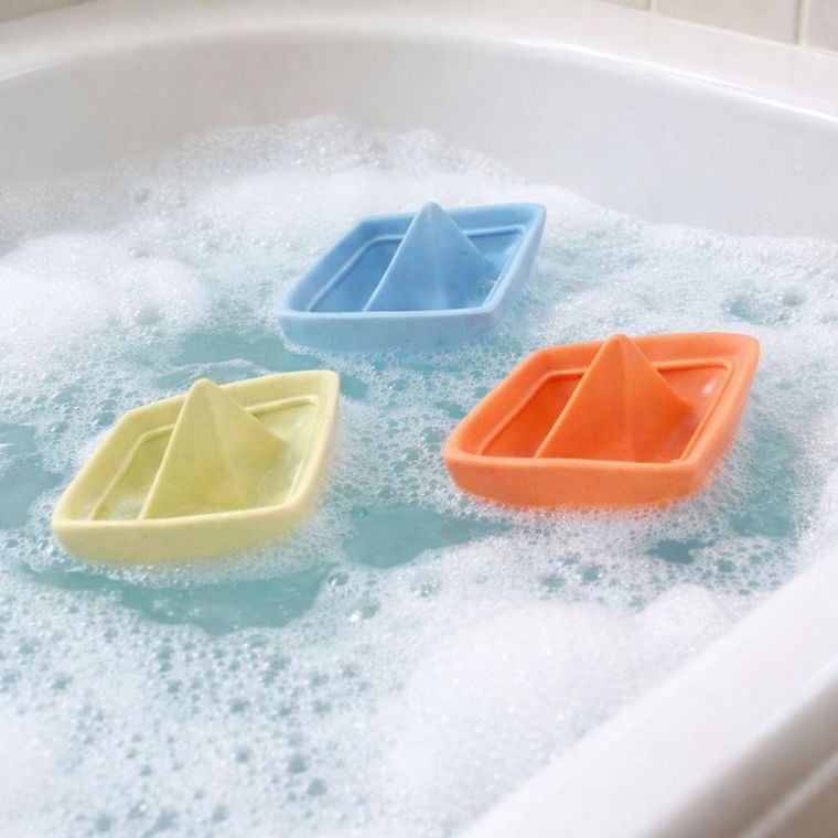 Zestaw gumowych łódek, zabawki do kąpieli, 3 szt.
