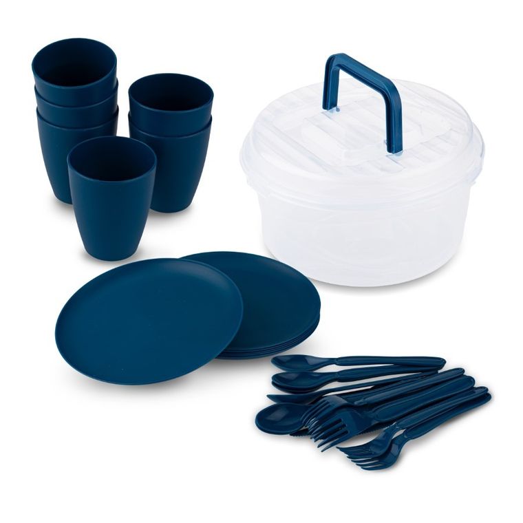 Zestaw piknikowy dla 6 osób, 31 elementów