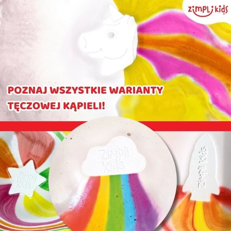 Zimpli Kids, Baff Bomb, gwiazdka do kąpieli zmieniająca kolor wody