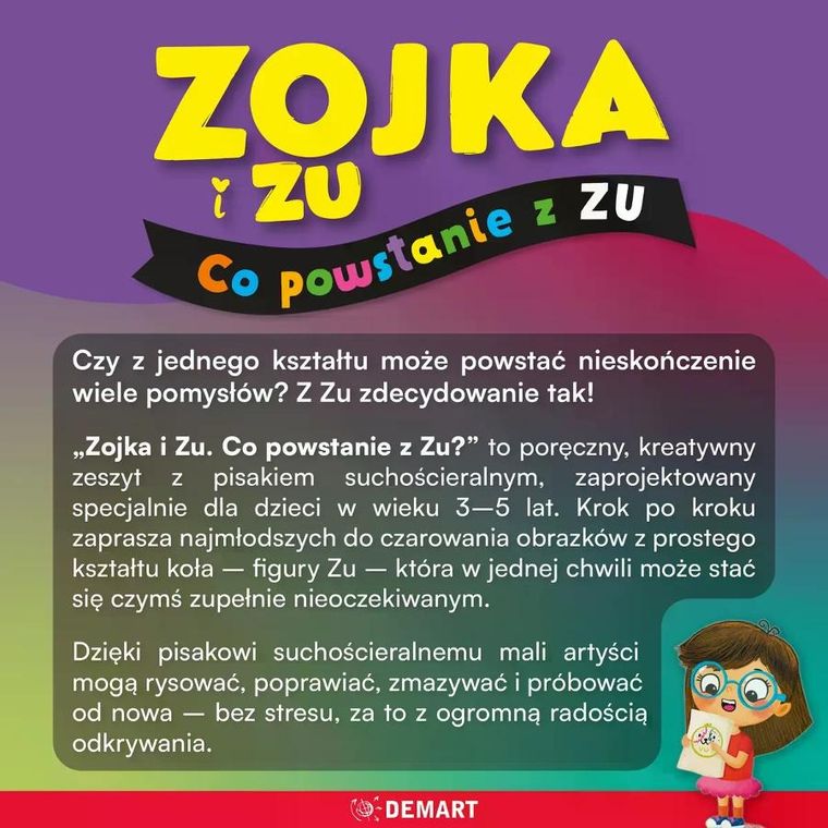 Zojka i Zu. Co powstanie z Zu? Zeszyt z pisakiem suchościeralnym