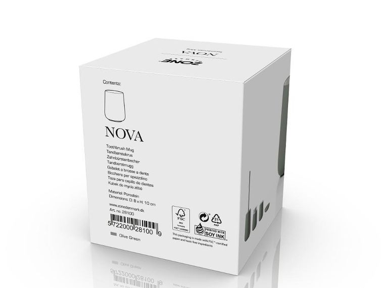 Zone Denmark, kubek na szczoteczki do zębów, Nova One Olive Green