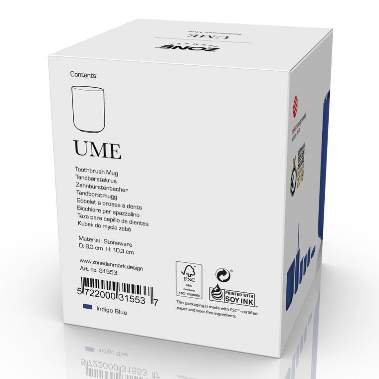 Zone Denmark, kubek na szczoteczki do zębów, Ume Indigo blue