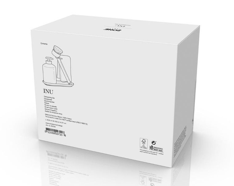 Zone Denmark, organizer do zlewu, 3 elementy, Inu Off white