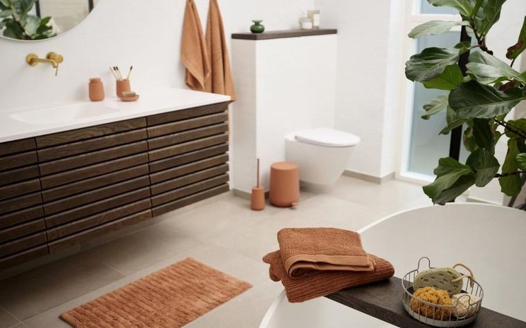 Zone Denmark, Tiles Mandarine, mata łazienkowa, 50-80 cm