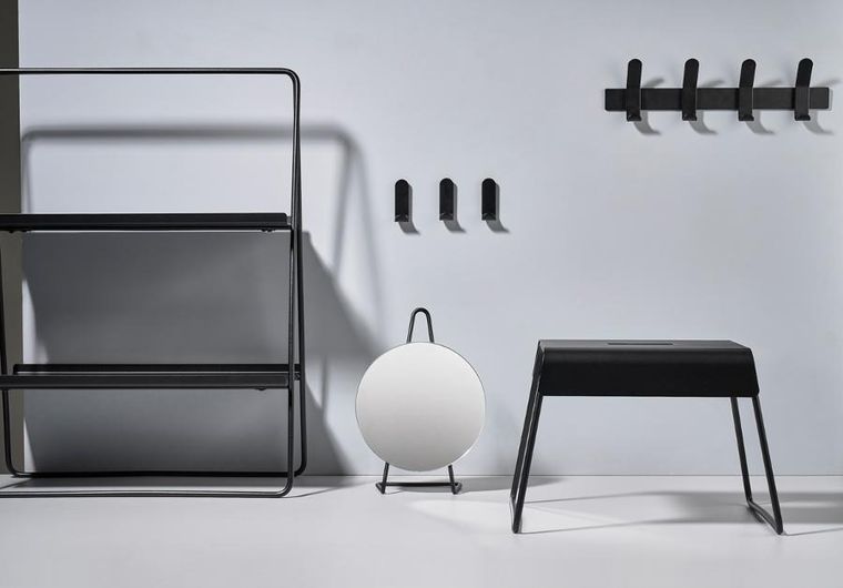 Zone Denmark, wieszak ścienny A-rack, black white, 10582