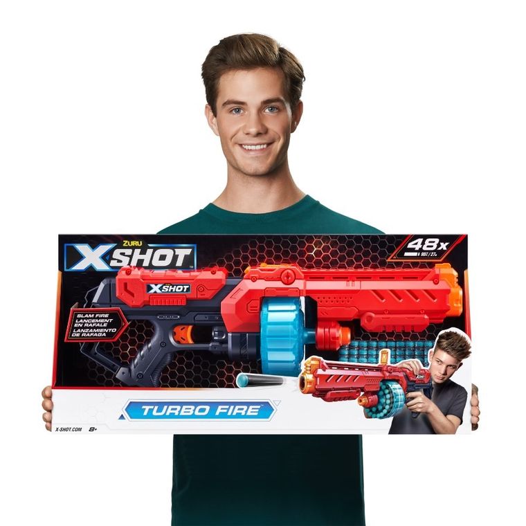 Zuru, X-Shot, Excel, Turbo Fire, wyrzutnia, 48 strzałek