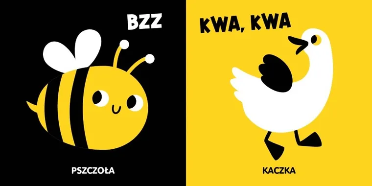 Zwierzęta na wsi. Książeczka kontrastowa