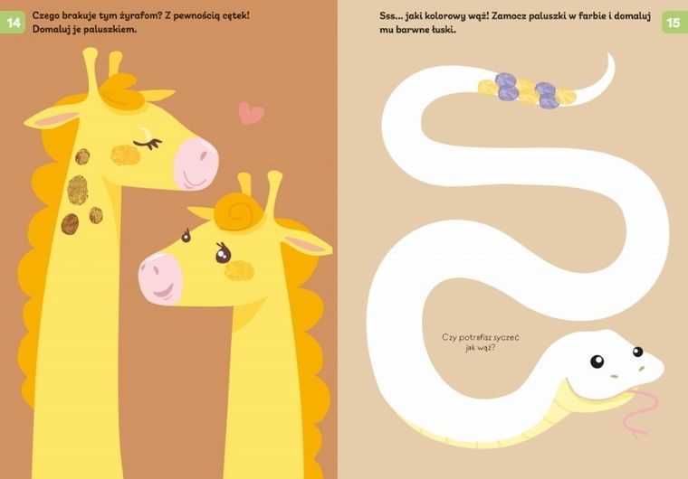 Zwierzęta. Paluszkowe malowanie