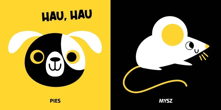 Zwierzęta w domu. Książeczka kontrastowa