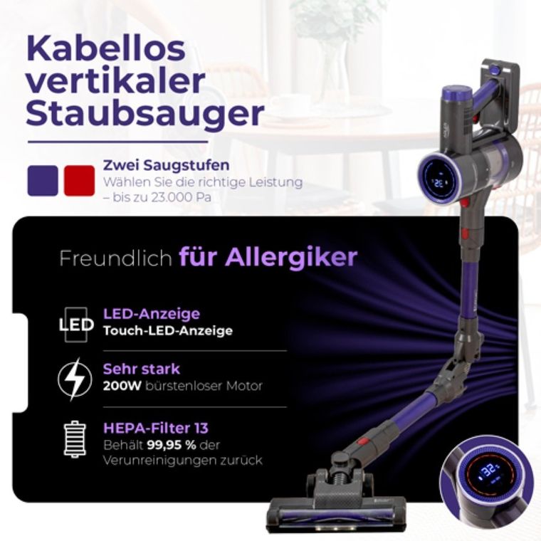 Adler, Pro, bezprzewodowy odkurzacz, pionowy