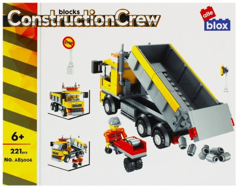 Alleblox, ciężarówka, klocki konstrukcyjne, 221 elementów