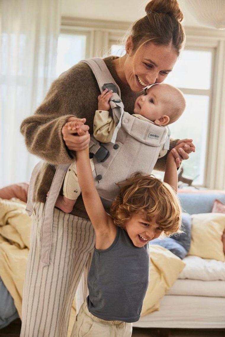 BabyBjörn, Harmony, nosidełko, woven, jasny beż