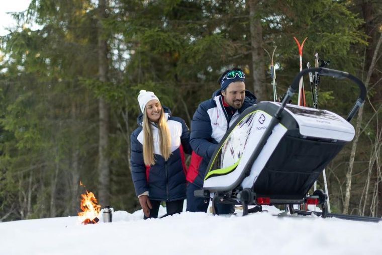 Hamax, Breeze One, przyczepka rowerowa, White/Green