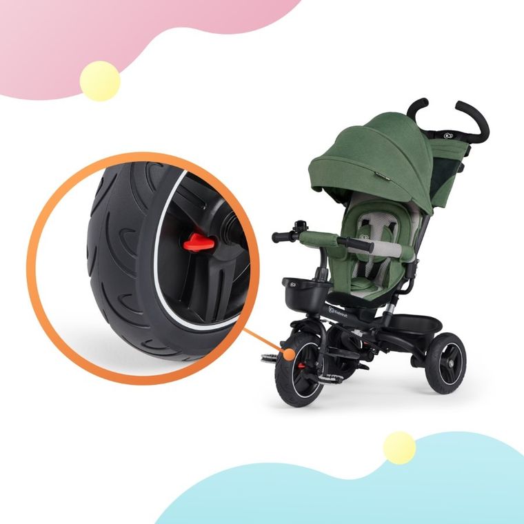 Kinderkraft, Spinstep, rowerek trójkołowy, Pink