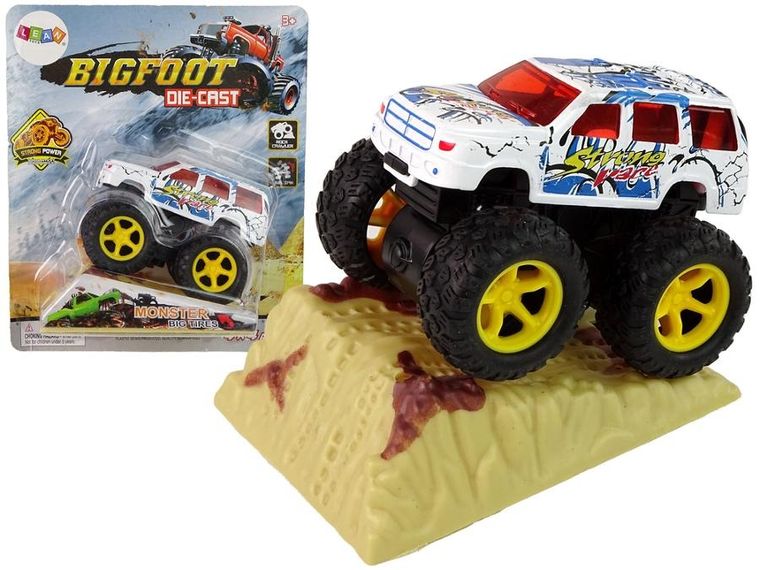 Lean Toys, BigFoot Die-Cast, pojazd z napędem i rampą, 1 szt.