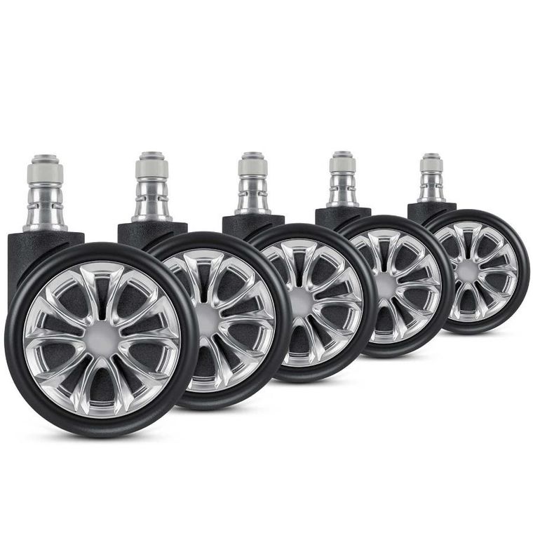 Sofotel, kółka gumowane do foteli, czarne, 5 szt.