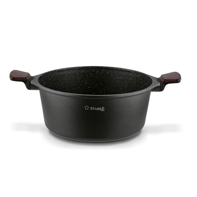 Starke Pro, Redwood, zestaw garnków z pokrywką i patelnia, 10 elementów