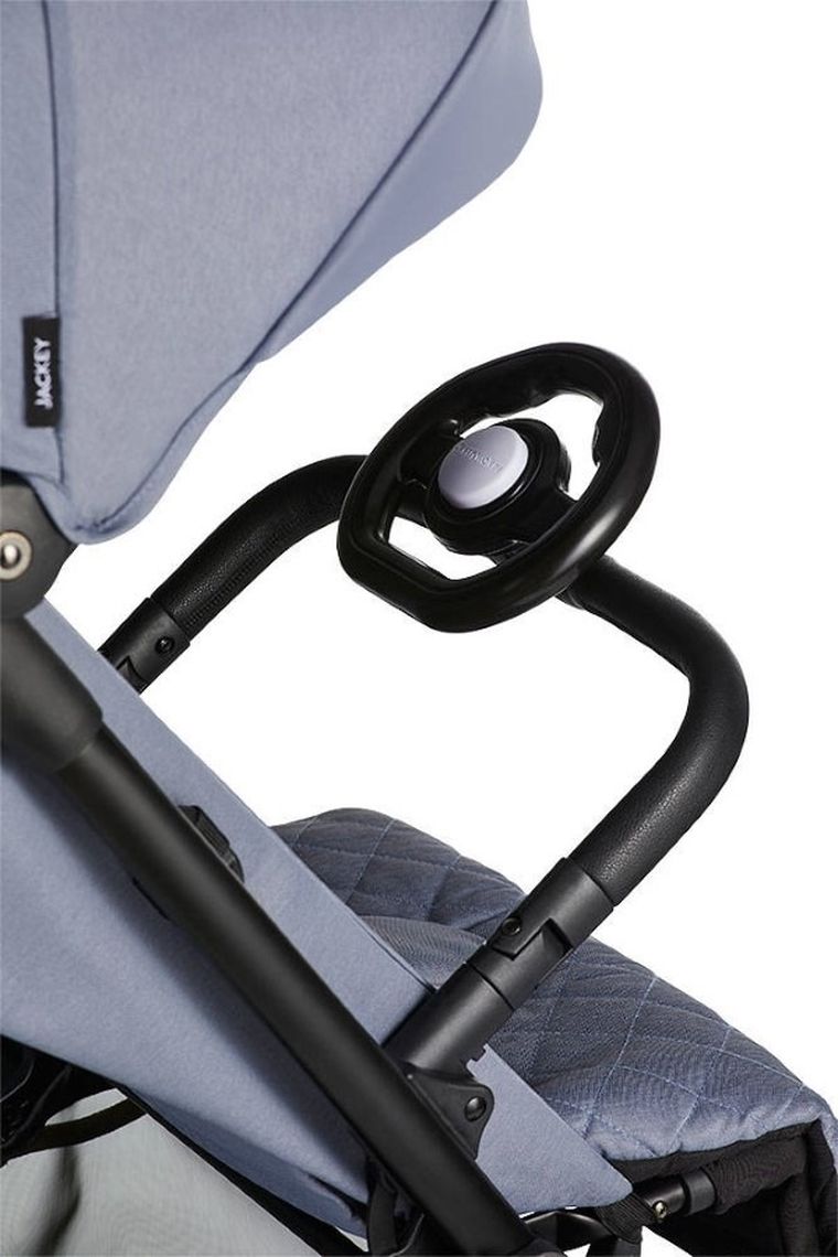 Easywalker, Jackey, kompaktowy wózek spacerowy, Steel Grey