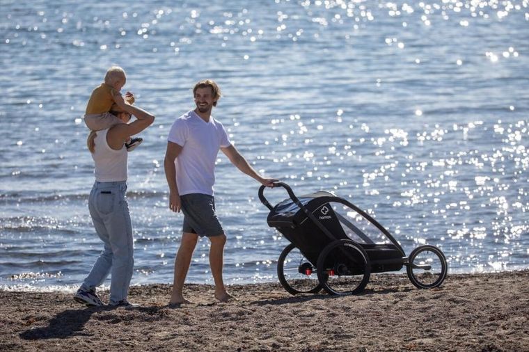 Hamax, Breeze One, przyczepka rowerowa, Black